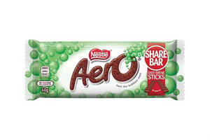 A picture of a mint aero chocolate bar